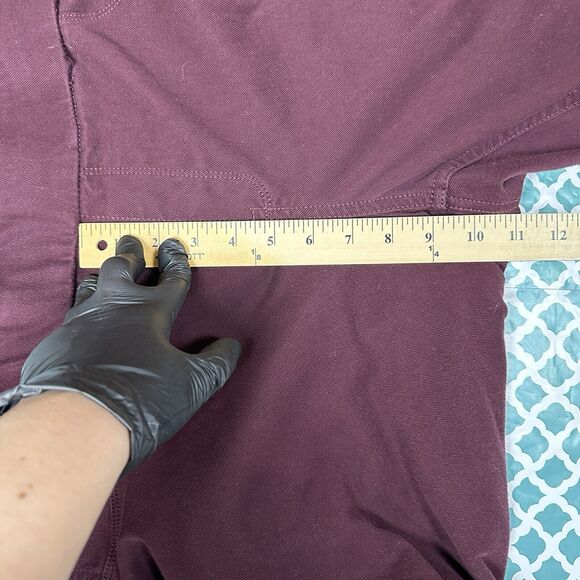 Basic Editions Jeggings Women’s Size XXL Maroon Pants Burgundy  Pull On Stretch - Picture 6 of 16